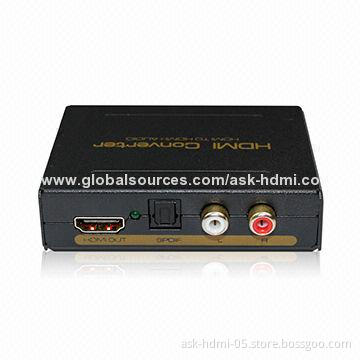 HDMI Audio Extractor with 5V DC/1A Power Supply, Audio Mode Switch